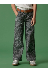 NAME IT KIDS NKFROSE WIDE TWI PANTS 4444-TD O night owl/grey leopard