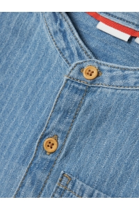 NAME IT MINI NMMFIDO SS DNM SHIRT 3950-KY H light blue denim/stripes