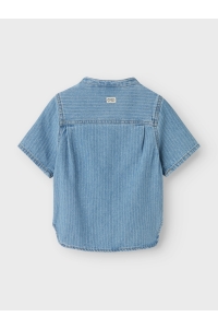 NAME IT MINI NMMFIDO SS DNM SHIRT 3950-KY H light blue denim/stripes