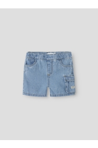 NAME IT MINI NMMRYAN JOG DNM L SHORTS 3950-KY H light blue denim/stripes