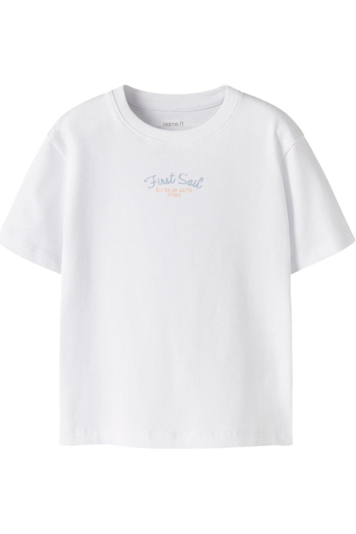 NAME IT KIDS NKFNOLLA SS NREG TOP bright white