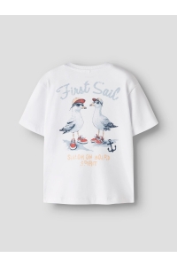 NAME IT KIDS NKFNOLLA SS NREG TOP bright white