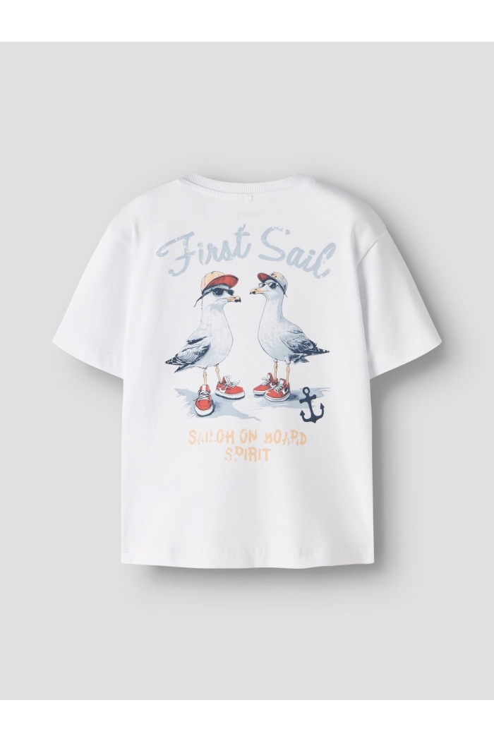 NAME IT KIDS NKFNOLLA SS NREG TOP bright white