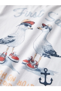 NAME IT KIDS NKFNOLLA SS NREG TOP bright white