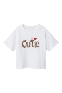 NAME IT MINI NMFNOLLA SS NREG TOP bright white