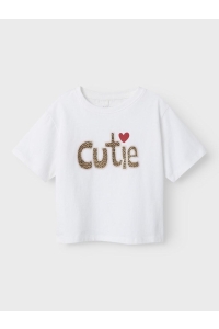 NAME IT MINI NMFNOLLA SS NREG TOP bright white