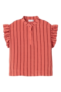 NAME IT KIDS NKFHEIK SL TOP spiced coral/madder brown