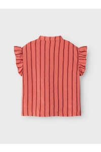 NAME IT KIDS NKFHEIK SL TOP spiced coral/madder brown