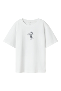 NAME IT KIDS NKMHABO SS NREG TOP bright white