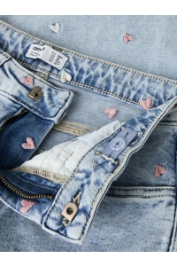 NAME IT KIDS NKFROSE WIDE EMB JEANS 2010-FR NOOS light blue bleached denim/heart
