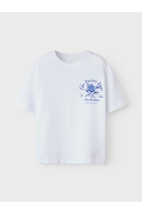 NAME IT KIDS NKFHOMINU SS NREG TOP BOX bright white/desire days