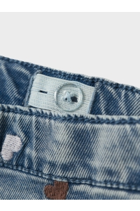 Name It NBFROSE SHAPED R EMB JEANS 5321-YB : light blue denim/heart emb