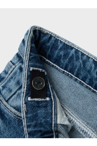 NAME IT MINI NMFROSE STRAIGHT FOLD JEANS 4224-AZ: medium blue denim