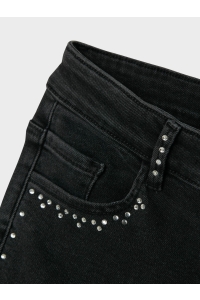 NAME IT KIDS NKFROSE WIDE RHINESTONE JEANS 8810-: black