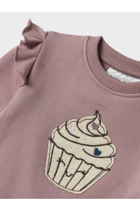 Name It NBFNILDA LS SWEAT BRU peyote melange