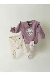 Name It NBFNILDA LS SWEAT BRU peyote melange