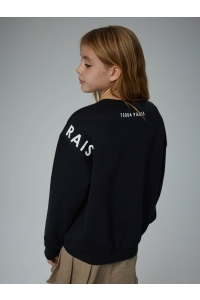 NAME IT KIDS NKFODIKA LS RLX SWEAT BRU BF black