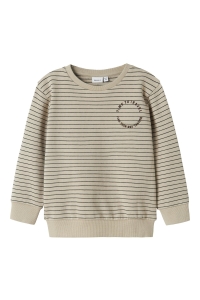 NAME IT MINI NMMOMERO LS NREG SWEAT BRU island fossil