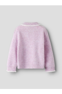 NAME IT MINI NMFRIKASA LS KNIT POLO keepsake lilac