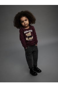 NAME IT MINI NMFREAR LS SWEAT BRU burgundy