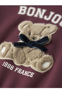 NAME IT MINI NMFREAR LS SWEAT BRU burgundy