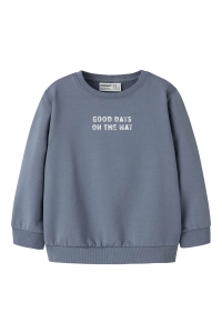 NAME IT MINI NMMSLADE LS NREG SWEAT BRU flint stone