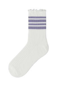 NAME IT KIDS NKFSILLE STRIPE SOCK cloud dancer/lavender violet