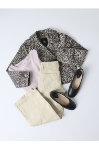 Name It NKFMADELIN TRENCH COAT SHORT AOP birch