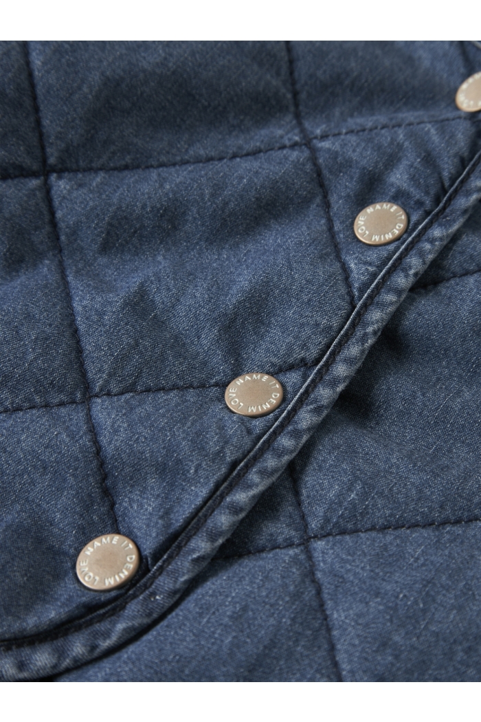 NAME IT MINI NMFJULIETTE QUILT DNM JACKET 6016-P: dark blue denim