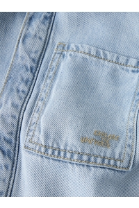 Name It mini NMMBO OS DNM LS SHIRT W HOOD 6950-P: light blue denim