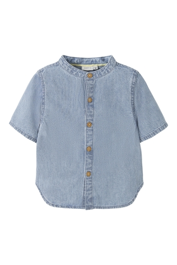 Name It mini NMMHANS STRIPE DNM SS SHIRT 1910-IP: