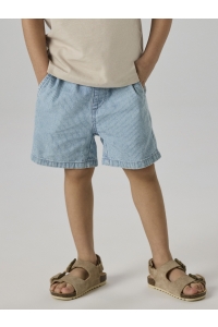 Name It mini NMMRYAN JOG STRIPE DNM L SHORTS 191: light blue denim