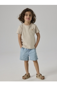 Name It mini NMMRYAN JOG STRIPE DNM L SHORTS 191: light blue denim