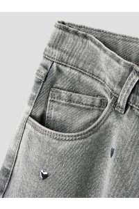 NAME IT KIDS NKFROSE WIDE JEANS 5503-YA N light grey denim/heart studs