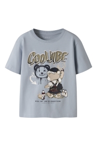 Name It mini NMMDIGRO SS NREG TOP blue fog