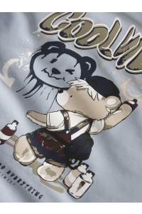 Name It mini NMMDIGRO SS NREG TOP blue fog