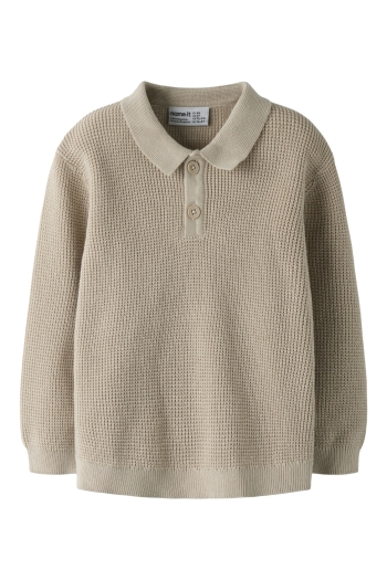 Name It mini NMMFIKAL LS LOOSE KNIT POLO