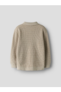 Name It mini NMMFIKAL LS LOOSE KNIT POLO chateau gray