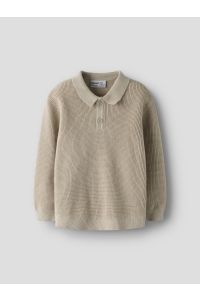 Name It mini NMMFIKAL LS LOOSE KNIT POLO chateau gray