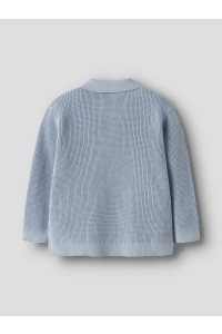 Name It mini NMMFIKAL LS LOOSE KNIT POLO blue fog