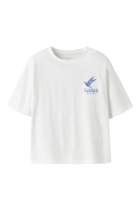 Name It NKFFRANCINE SS RLX TOP BOX bright white