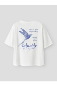 Name It NKFFRANCINE SS RLX TOP BOX bright white