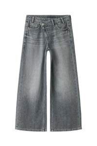 Name It NKFROSE WIDE ASYM CLOSURE JEANS 224: medium grey denim