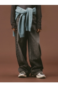 Name It NKFROSE WIDE ASYM CLOSURE JEANS 224: medium grey denim
