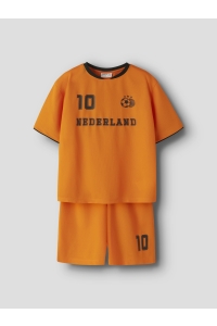 Name It NKNHITEAM SHORT SET vibrant orange