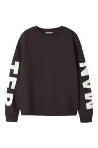Name It NKFNOKKI LS RLX SWEAT BRU chocolate plum