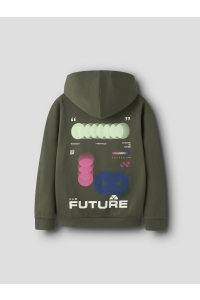 Name It NKMNIGO LS NREG SWEAT WH BRU BOX olive night