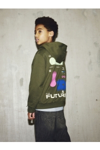 Name It NKMNIGO LS NREG SWEAT WH BRU BOX olive night