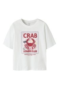 Name It NKFHORALE SS NREG TOP BOX bright white