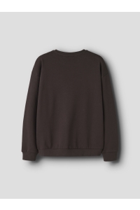 Name It NKMOLAN LS RLX SWEAT BRU BOX chocolate plum